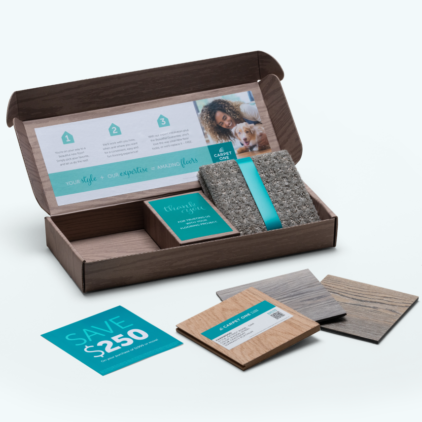 Sample Box with Flooring Samples